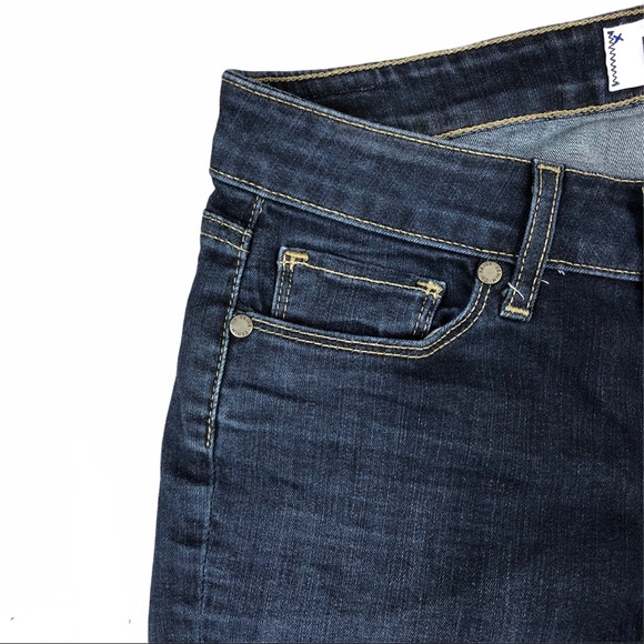 Paige Dark Wash Bermuda Denim Shorts - Picture 5 of 8